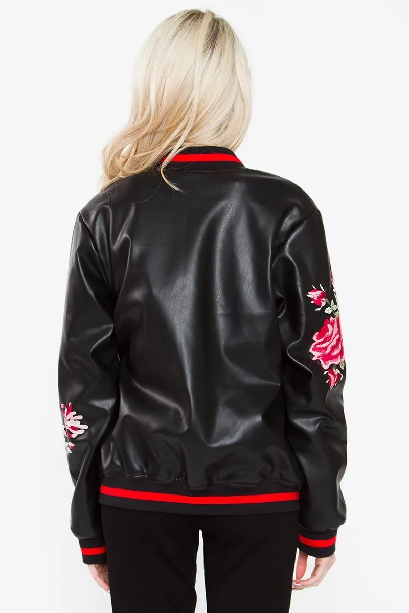 Aiden Embroidered Bomber Jacket