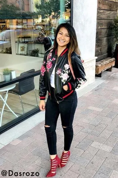 Aiden Embroidered Bomber Jacket