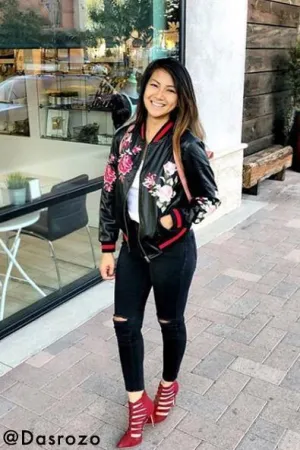 Aiden Embroidered Bomber Jacket