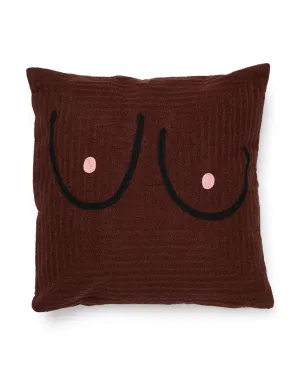 Boob Pillow Cover - Deep Brown