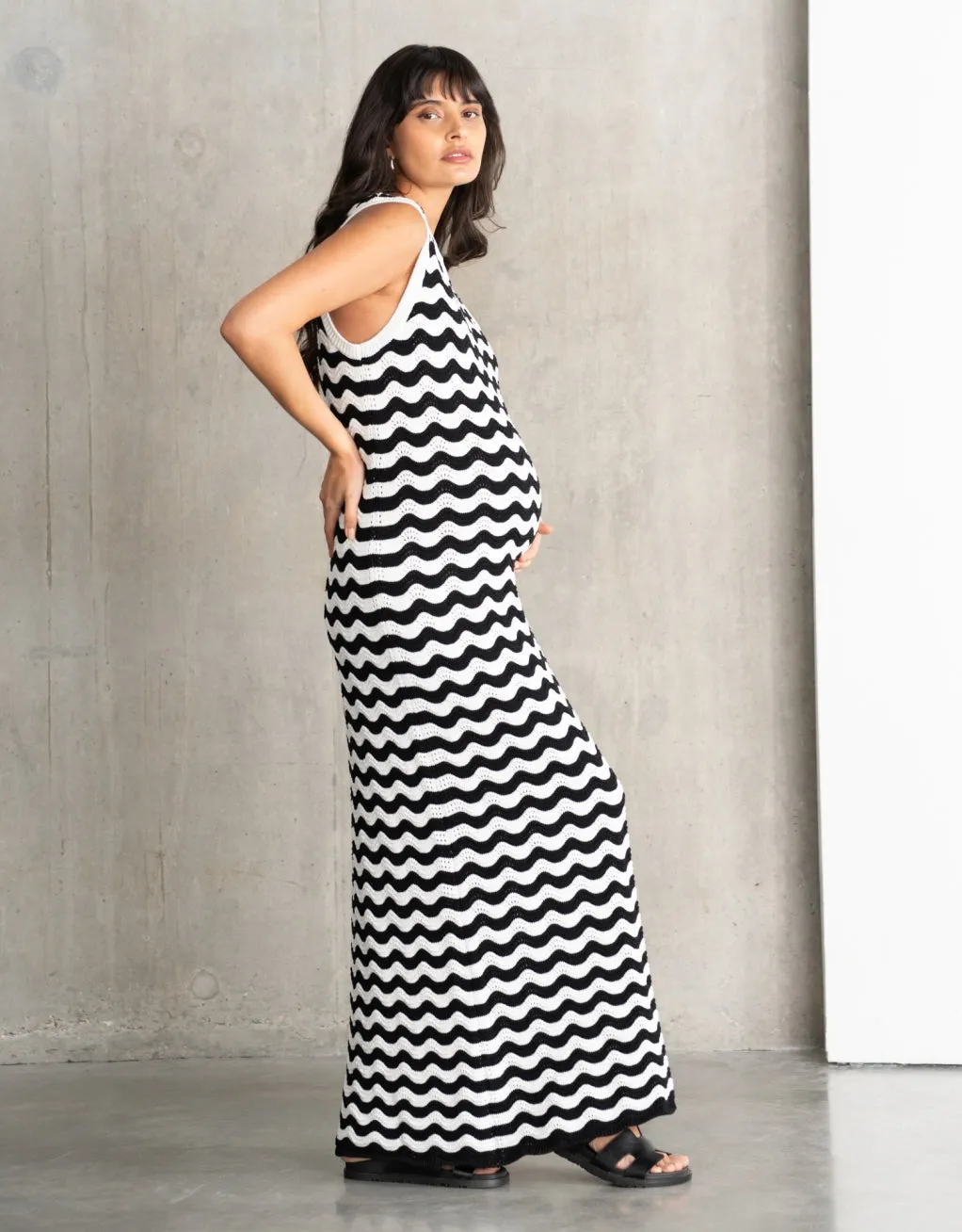 Harper Wave Stitch Knit Dress