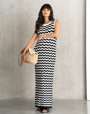 Harper Wave Stitch Knit Dress
