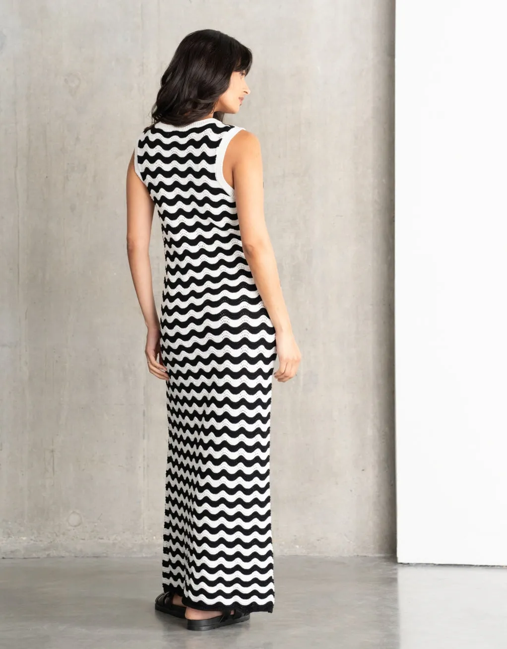 Harper Wave Stitch Knit Dress