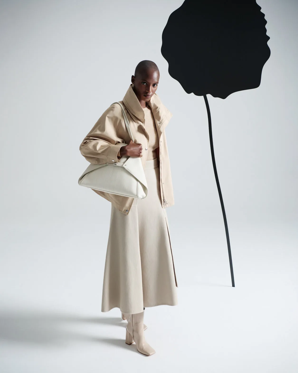 Oversized Water-Resistant Silk Parka