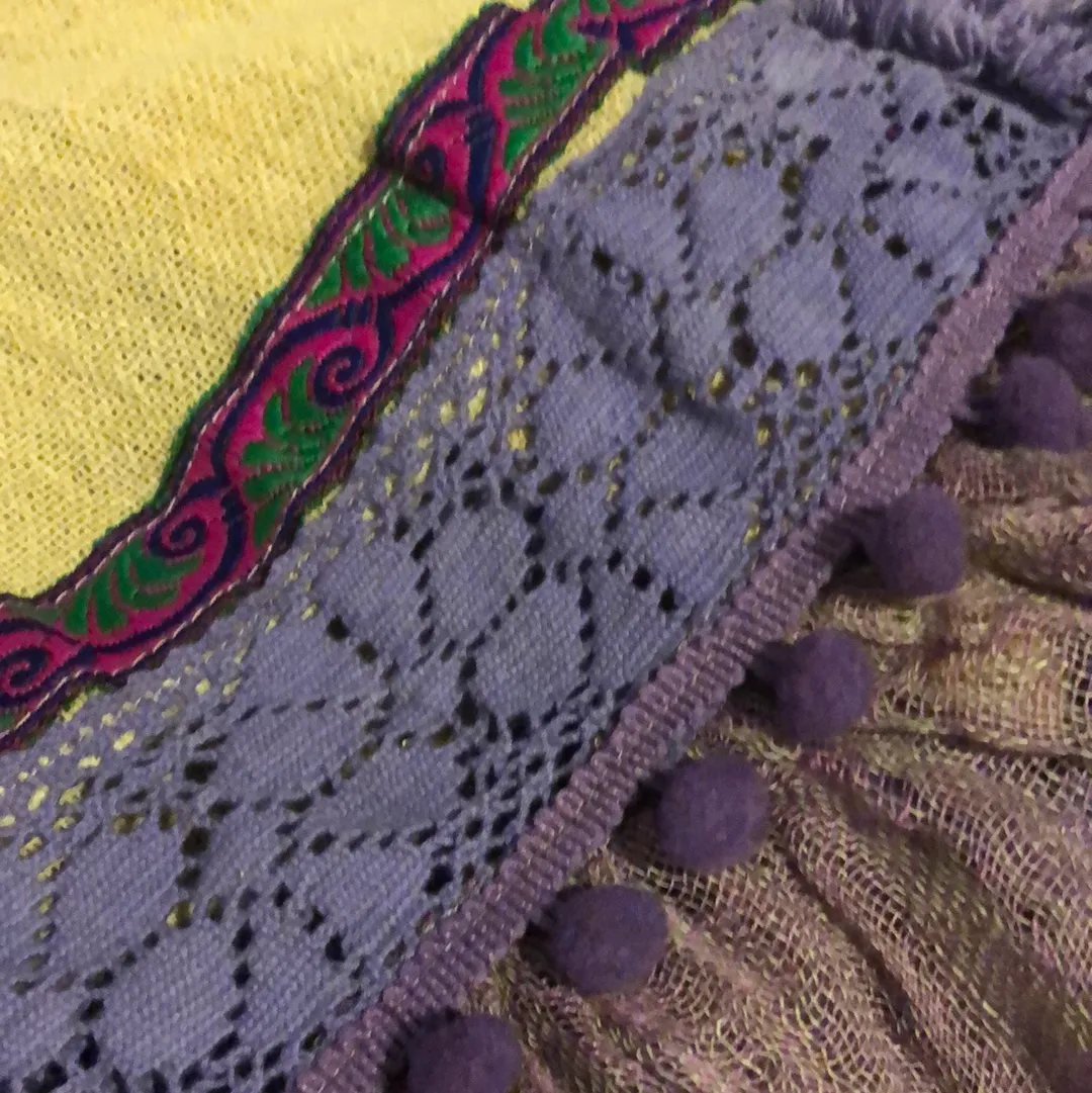 Romantic Ibiza Lavender and Cream Jacket