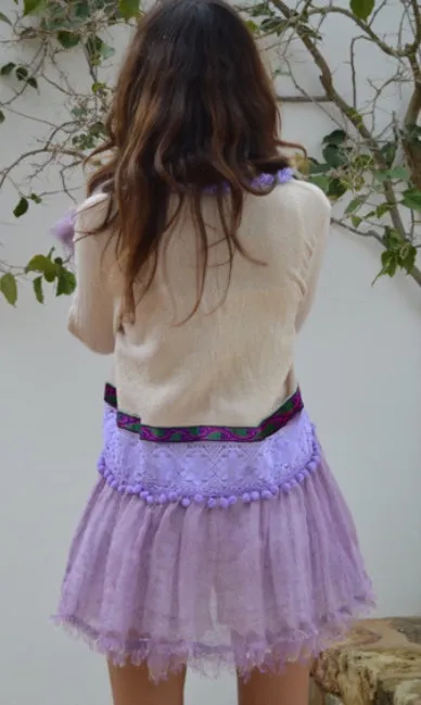 Romantic Ibiza Lavender and Cream Jacket