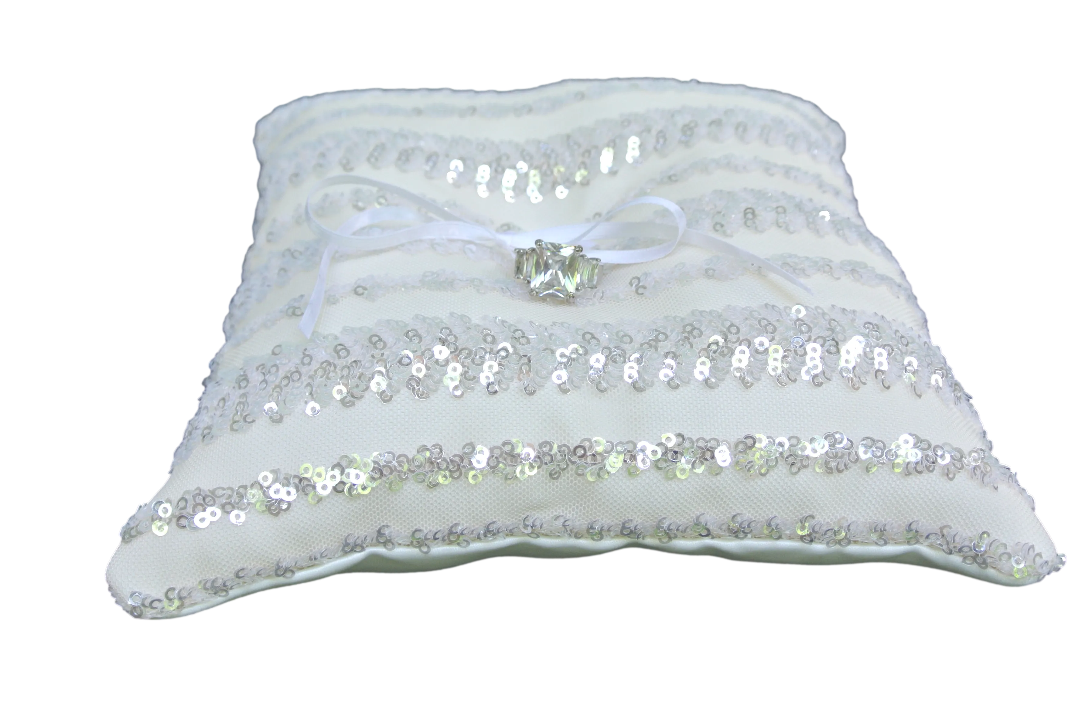 Sequin Shimmer Ring Bearer Pillow