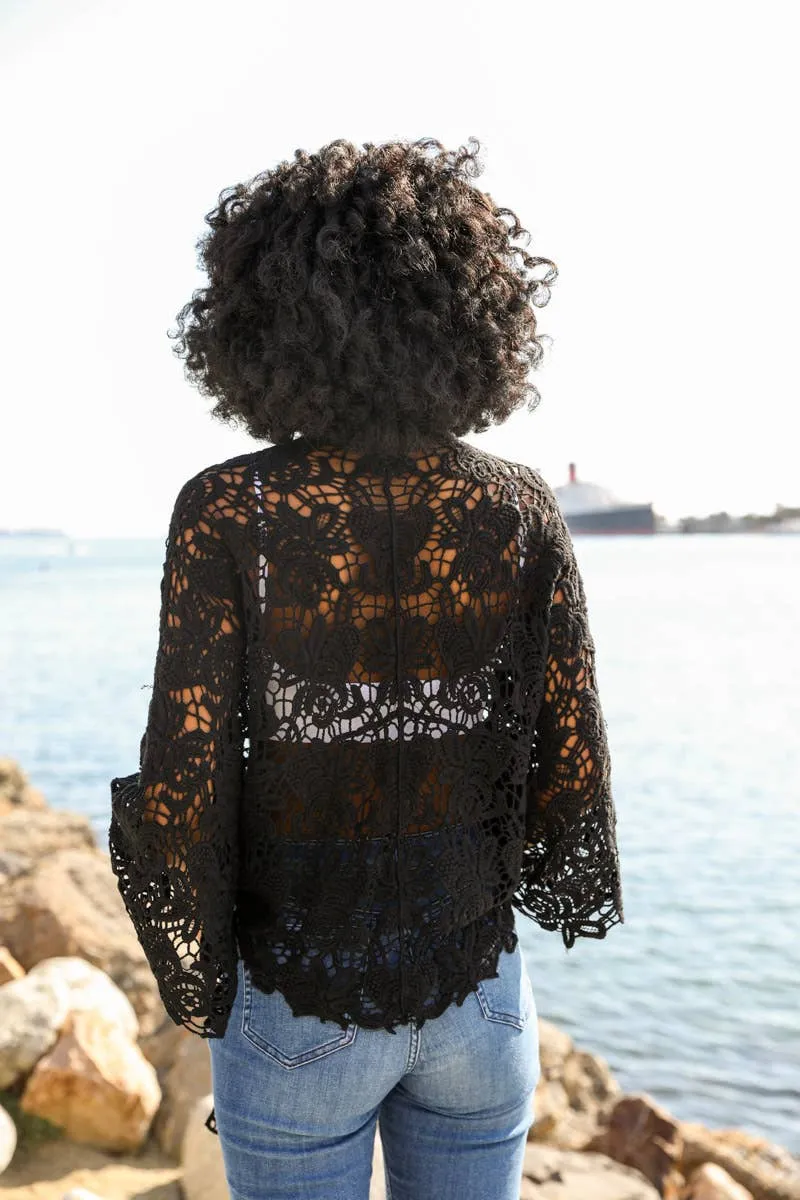 Summer Crochet Floral Petal Kimono Wrap ☀️