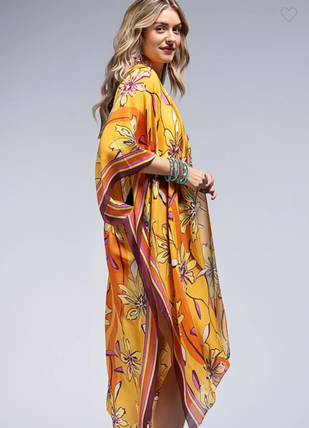 Sunrose Modal Kimono
