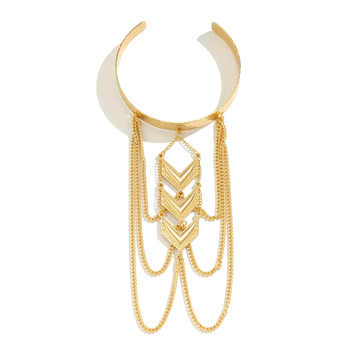 V Shape Pendant Adjustable Bangle