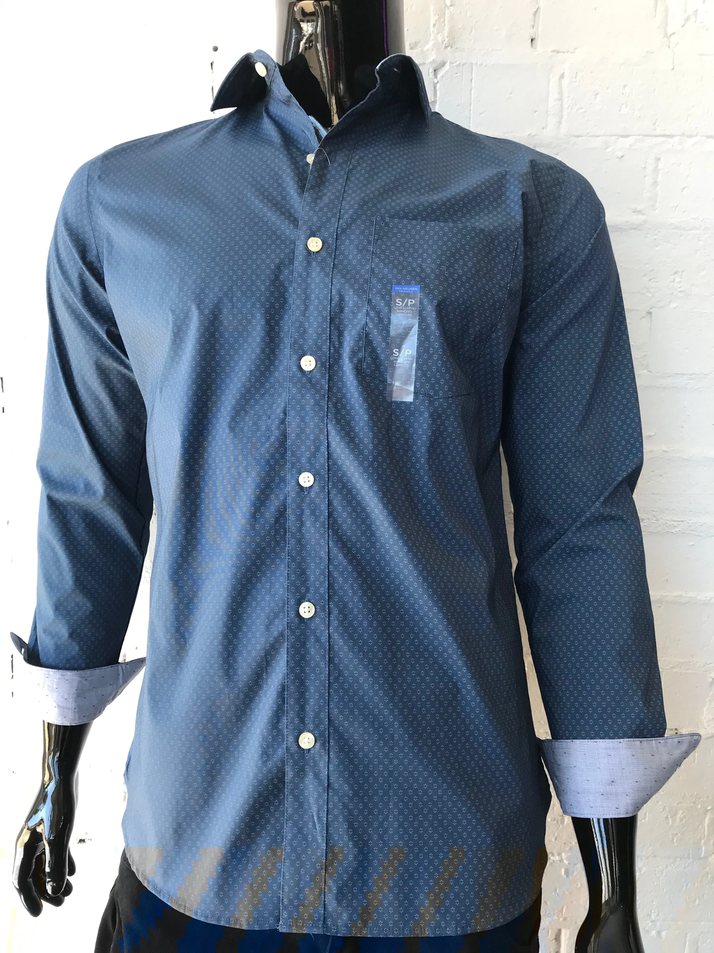 Van Heusen Mens Shirt Blue