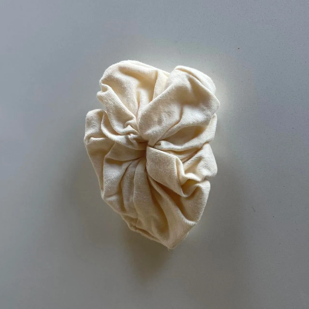 Vintage Hair Scrunchie in Cream