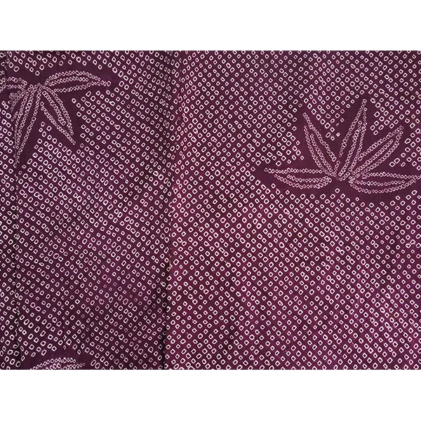 Vintage Haori Kimono Jacket Silk, Deep Red-Purple base,  bamboom