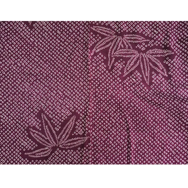 Vintage Haori Kimono Jacket Silk, Deep Red-Purple base,  bamboom