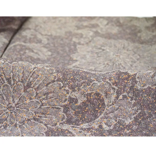 Vintage Haori Kimono Jacket Silk, Dusky Purple base, hrysanthemum