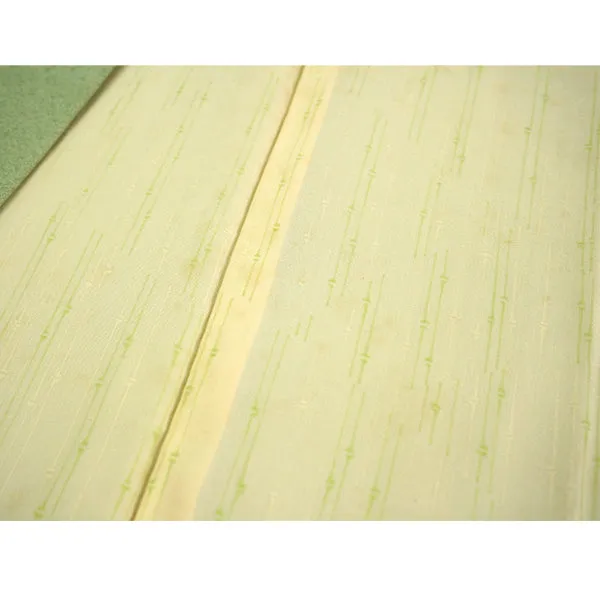 Vintage Haori Kimono Jacket Silk,Soft Green base, Delicate Floral Patterns