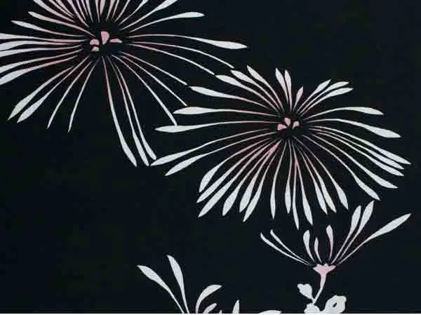 Washable pre-tailored Lined KIMONO【ONE-SIZE】(chrysanthemum pattern.)