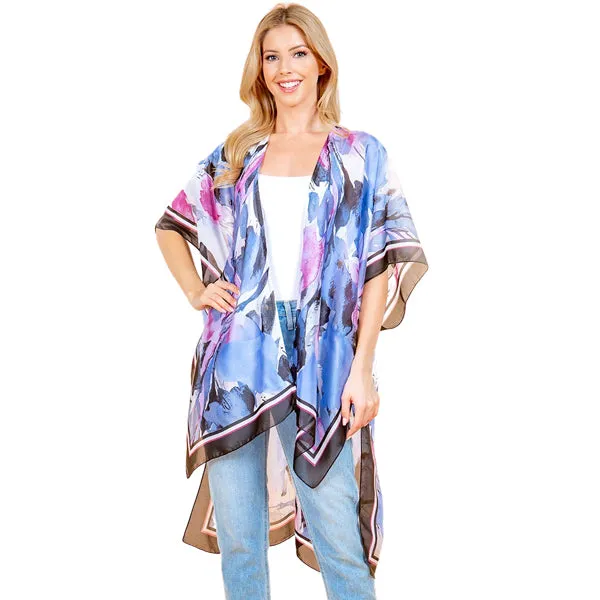 Watercolor Satin Kimono