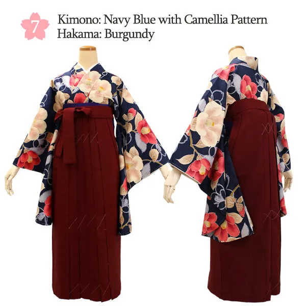 Woman's Kimono and Hakama -12piece- full Set