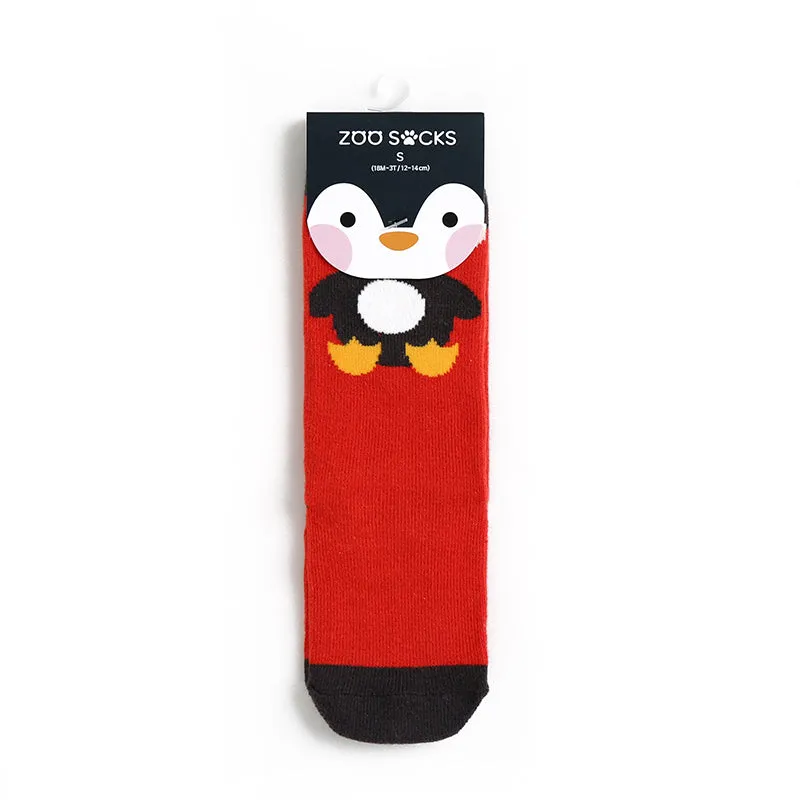 Zoo Penguin Knee Non-Slip Socks V1302