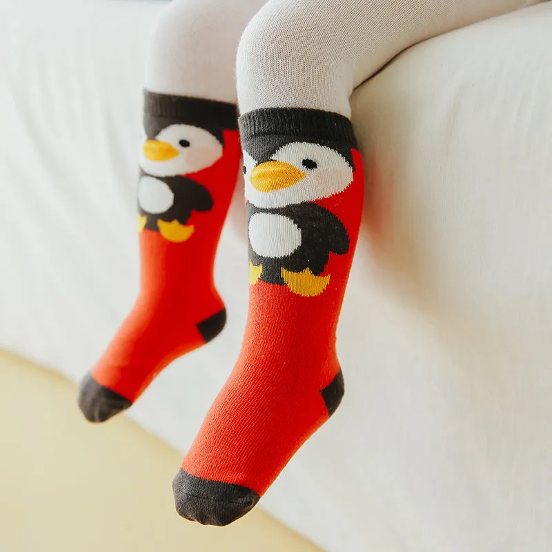 Zoo Penguin Knee Non-Slip Socks V1302
