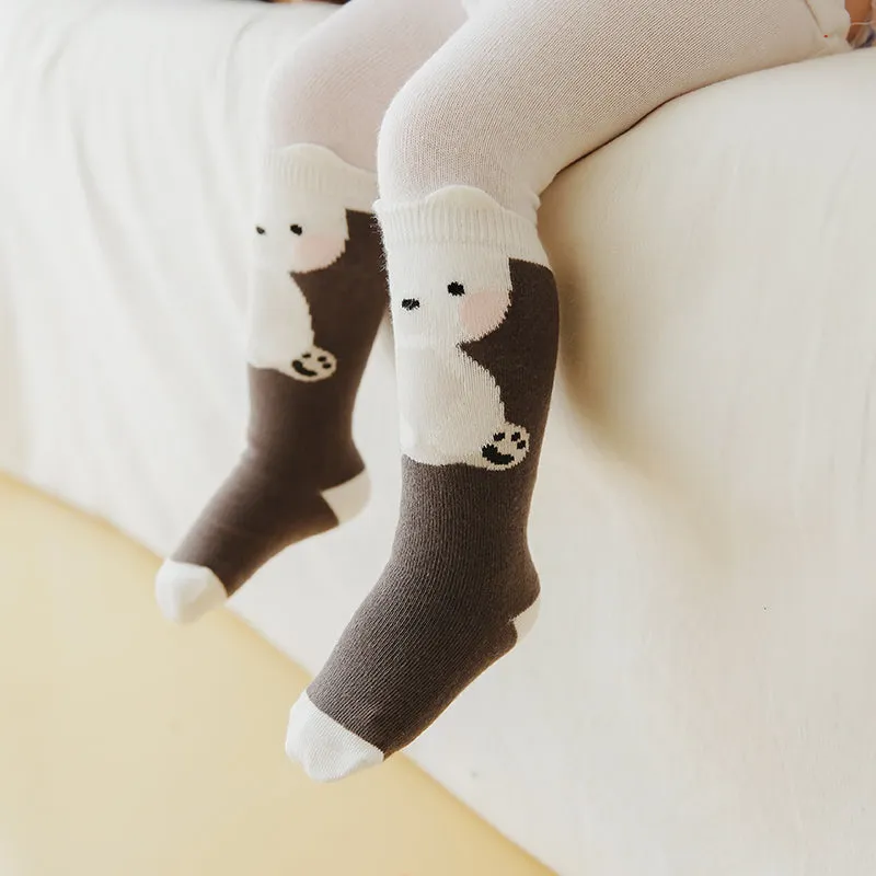 Zoo Polar Bear Knee Non-Slip Socks V1301
