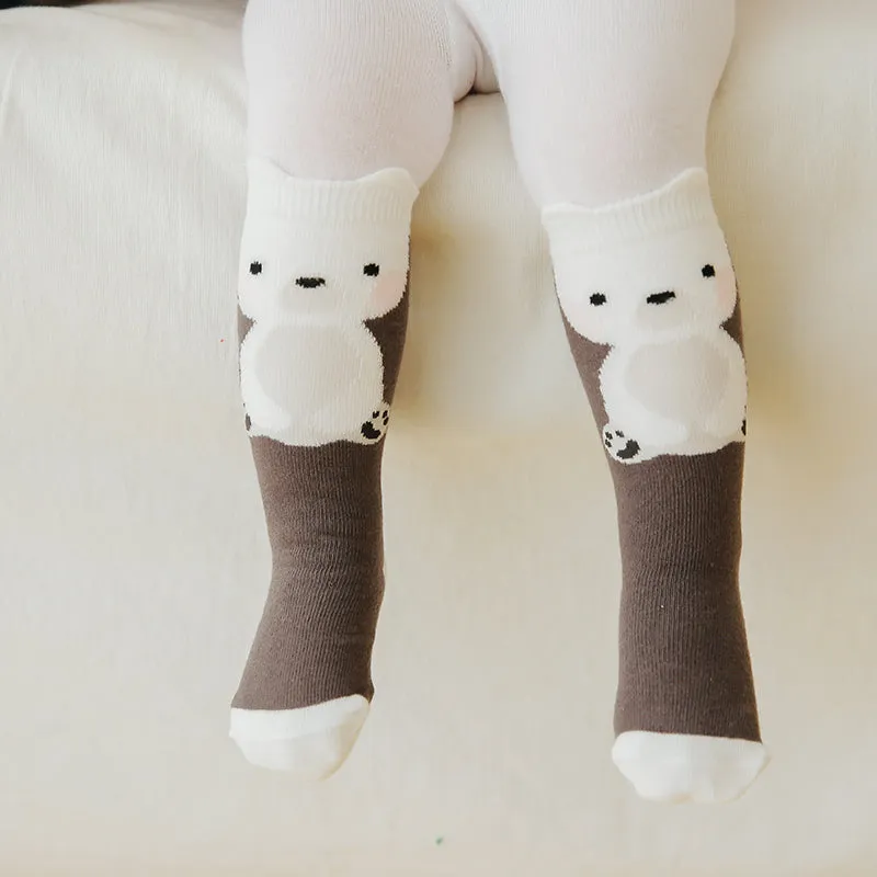 Zoo Polar Bear Knee Non-Slip Socks V1301